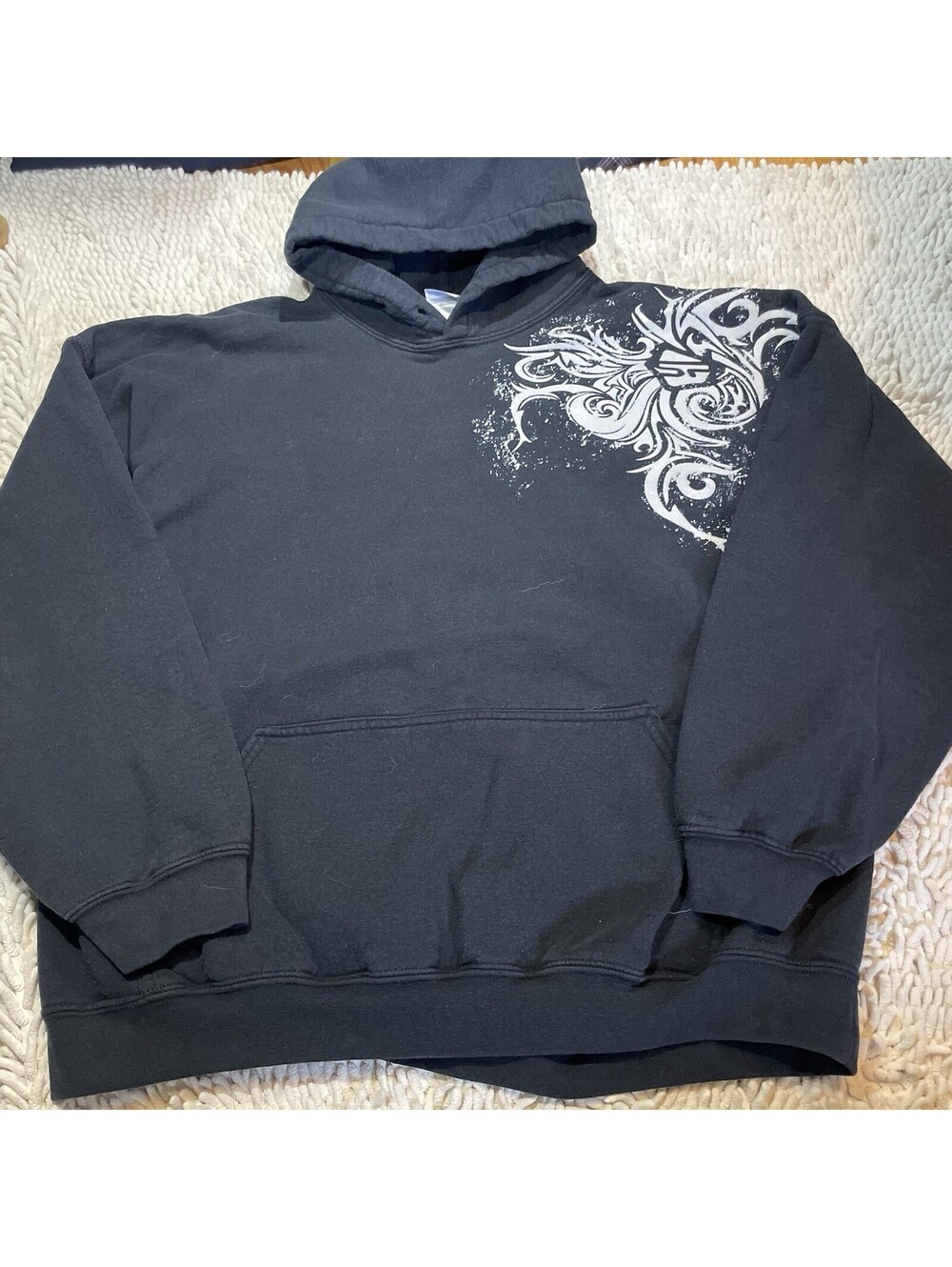 Polaris Navy Blue Hoodie Sweatshirt Men’s 3XL Front Pocket EUC